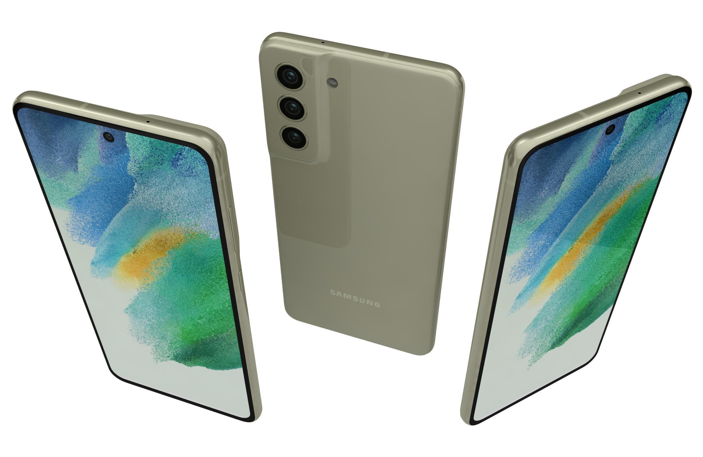 Samsung Galaxy S21 FE 5G Olive 3D model_1