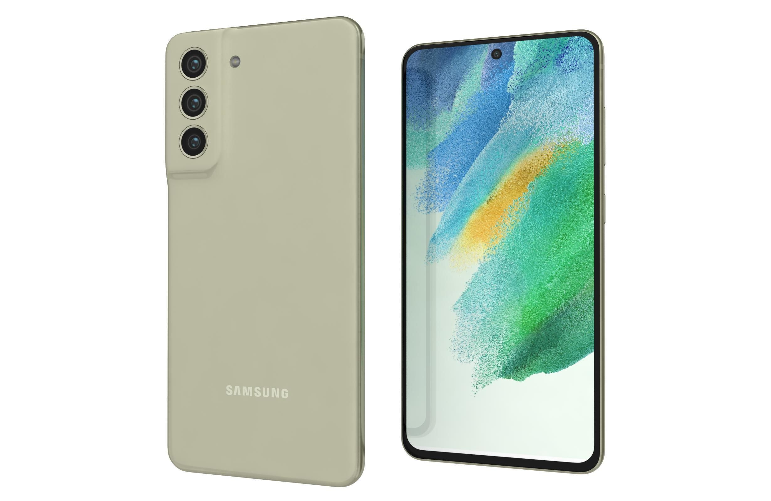 Samsung Galaxy S21 FE 5G Olive 3D model_6
