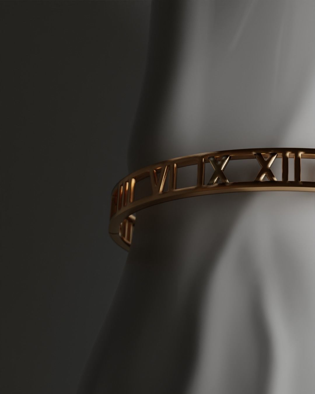 Roman bracelet 3D print model_8