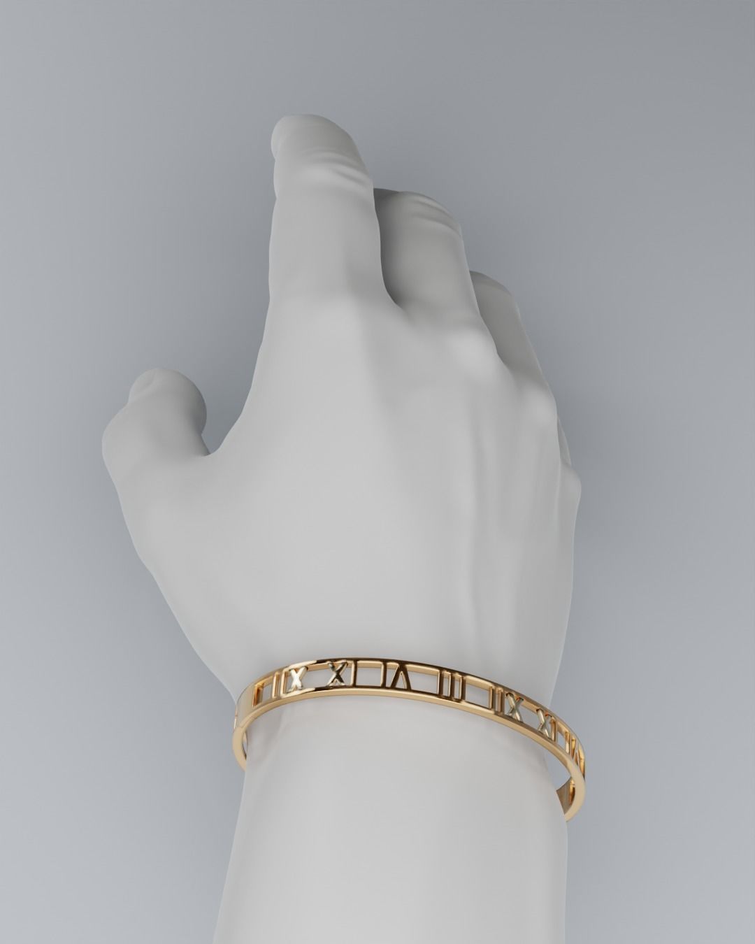 Roman bracelet 3D print model_6