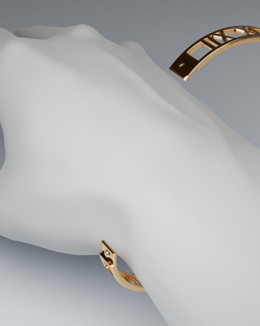 Roman bracelet 3D print model_13