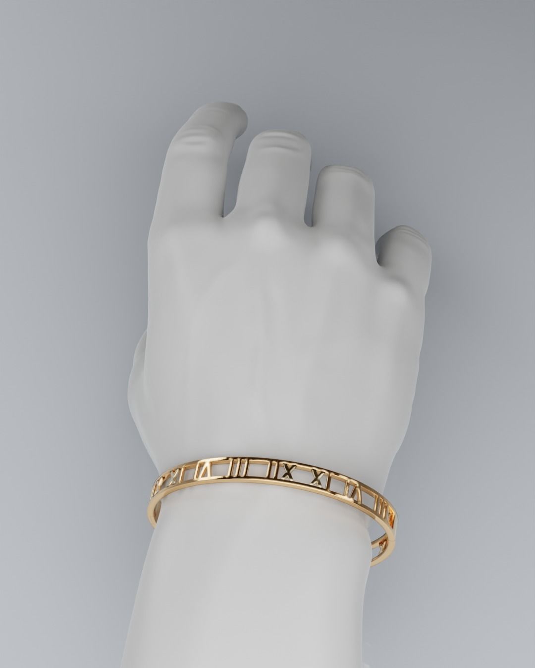 Roman bracelet 3D print model_5