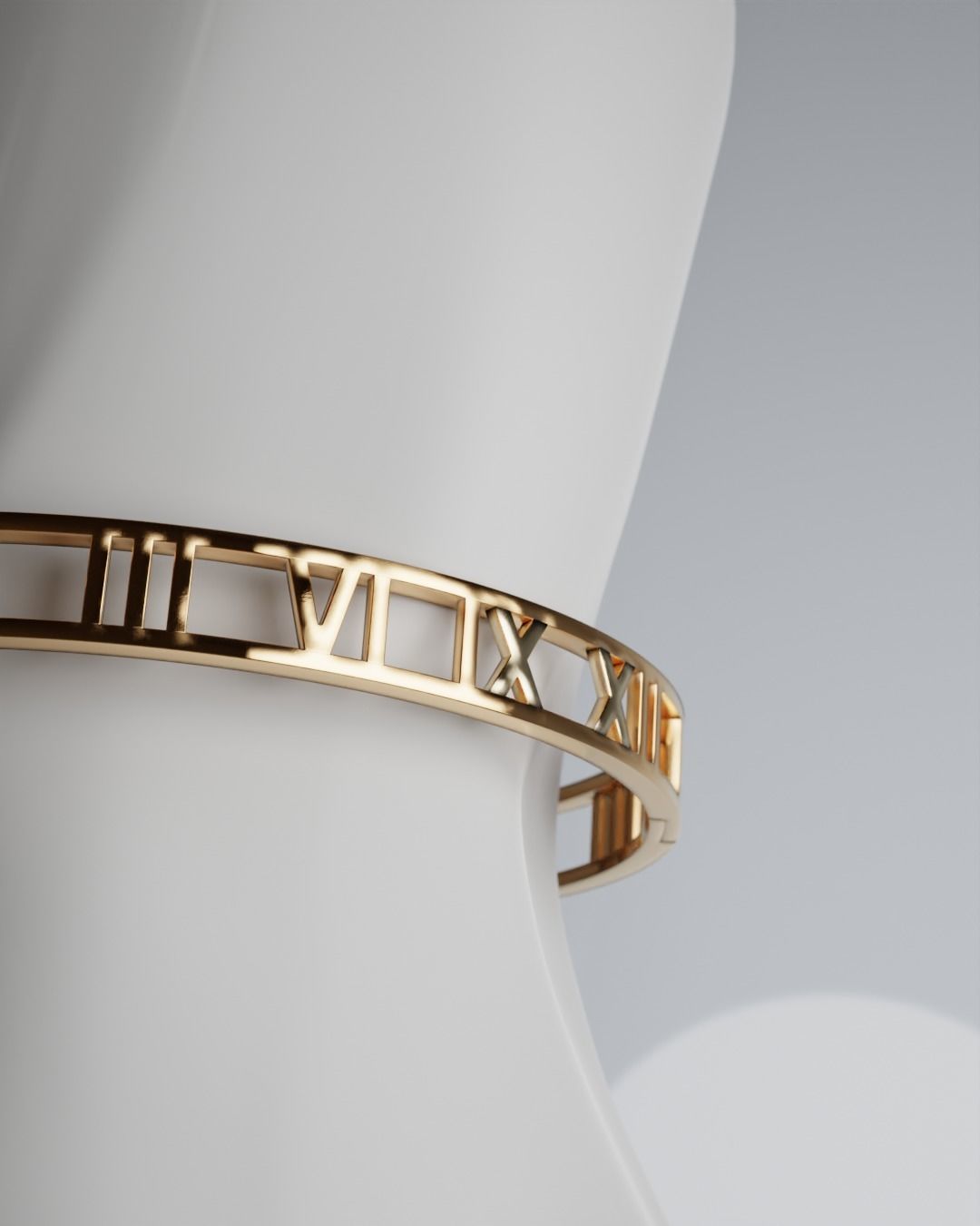 Roman bracelet 3D print model_12