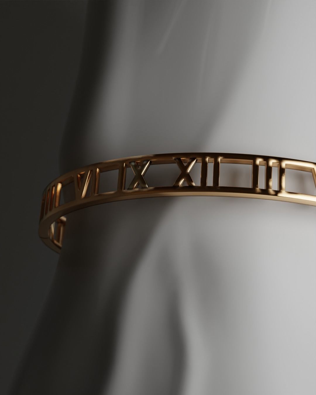 Roman bracelet 3D print model_9
