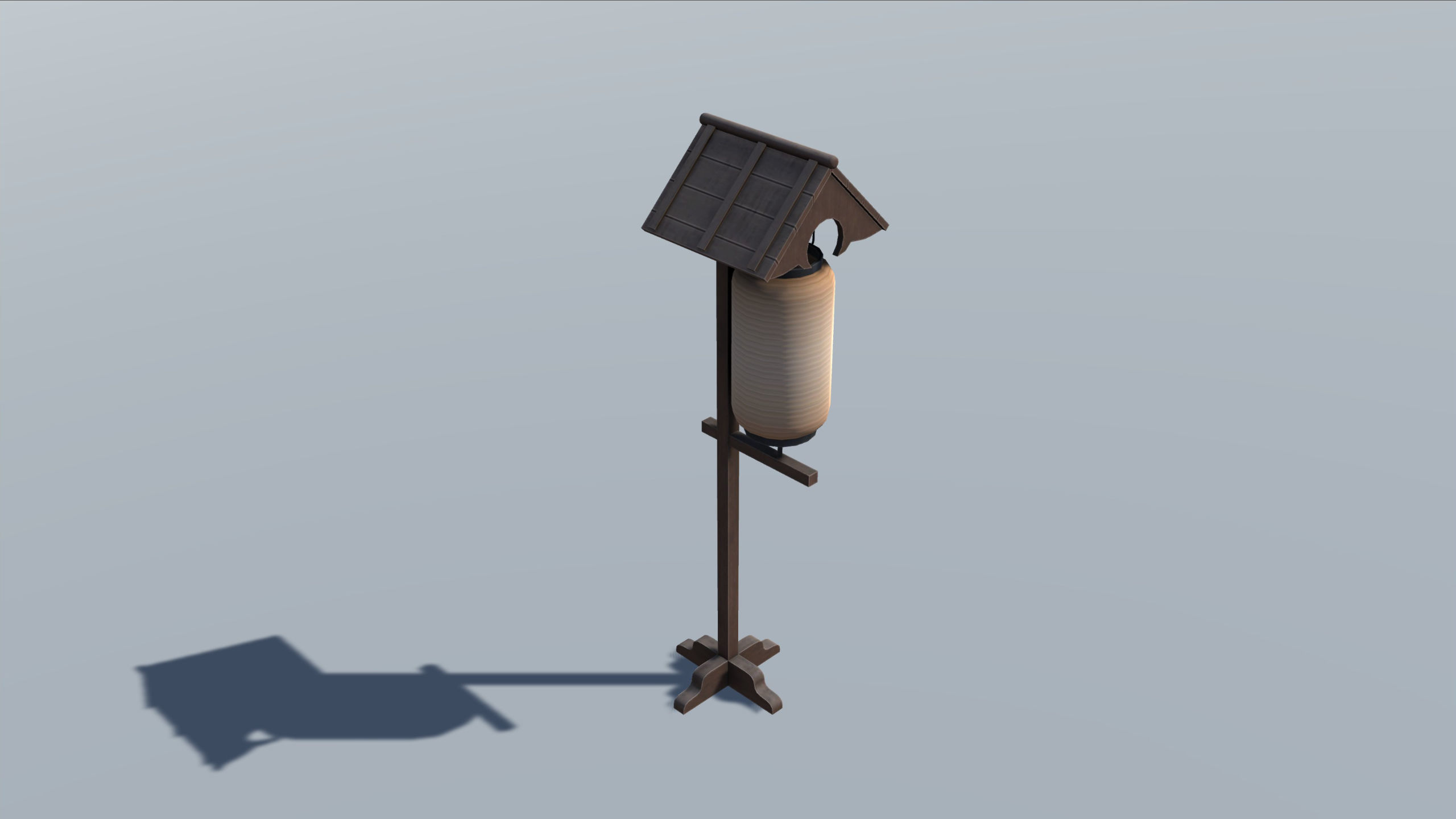 Japanese Furniture Set Low-poly 3D model_9