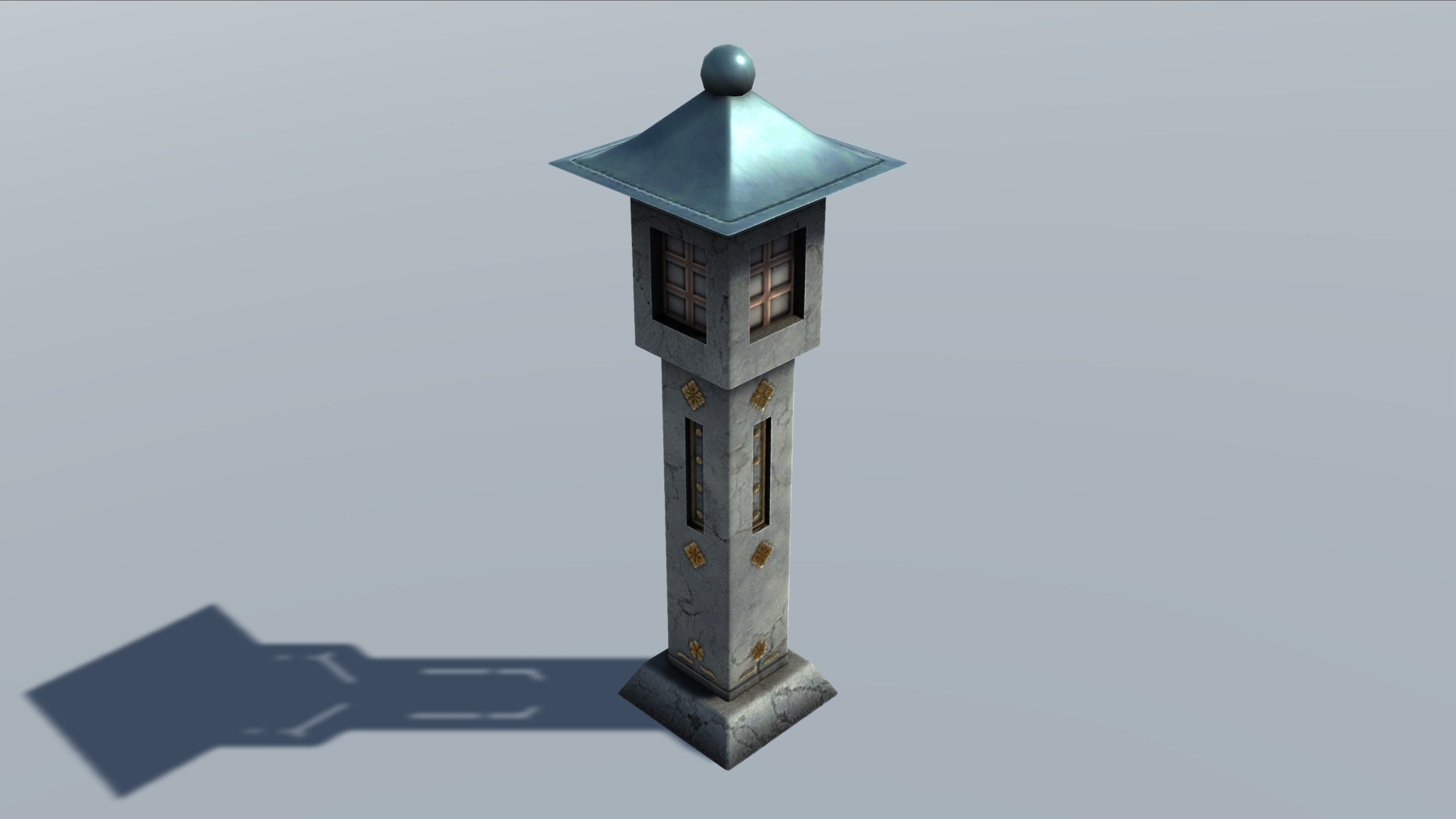 Japanese Furniture Set Low-poly 3D model_11