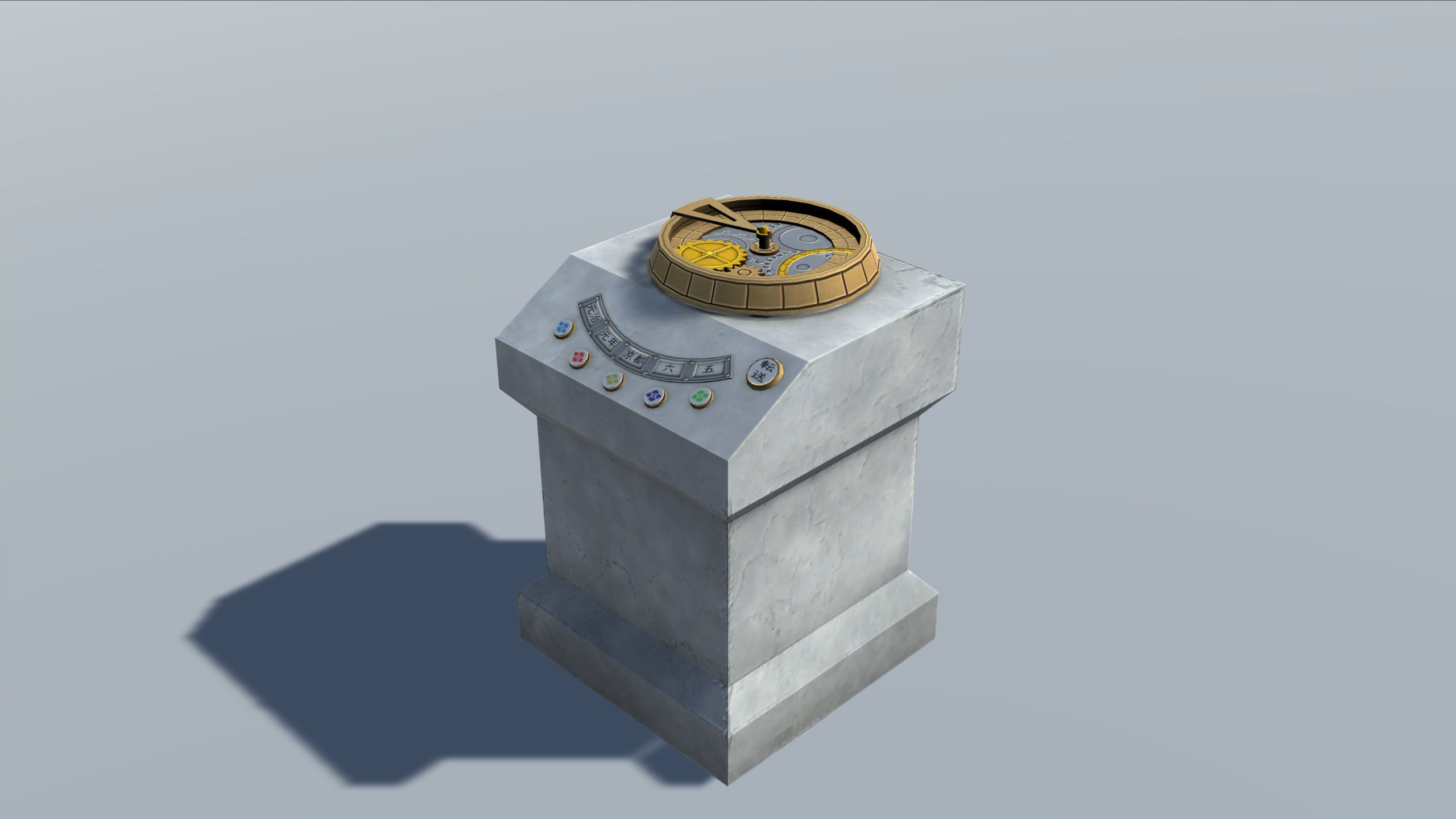 Japanese Furniture Set Low-poly 3D model_7