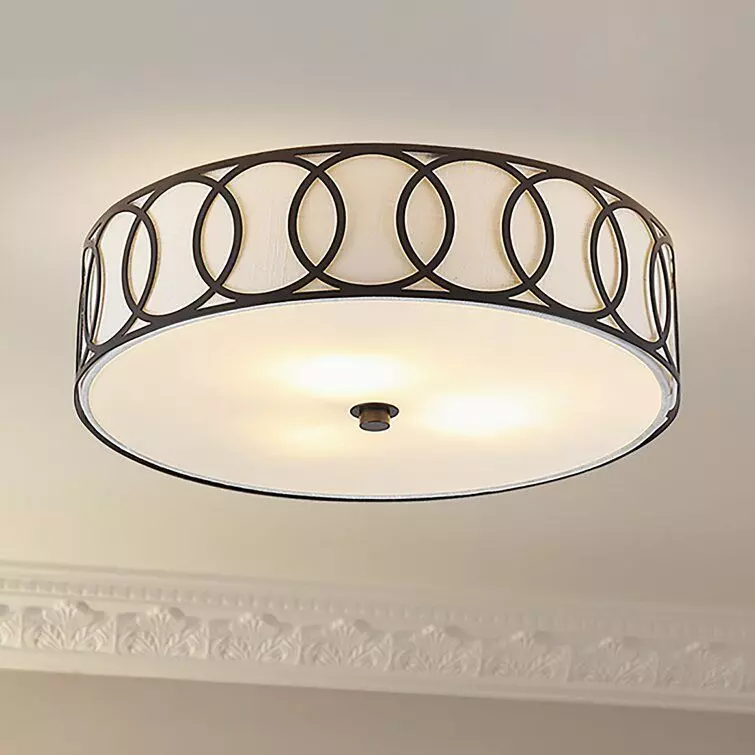 Hershberger Light Drum Flush Mount - 3 Colour Free 3D model