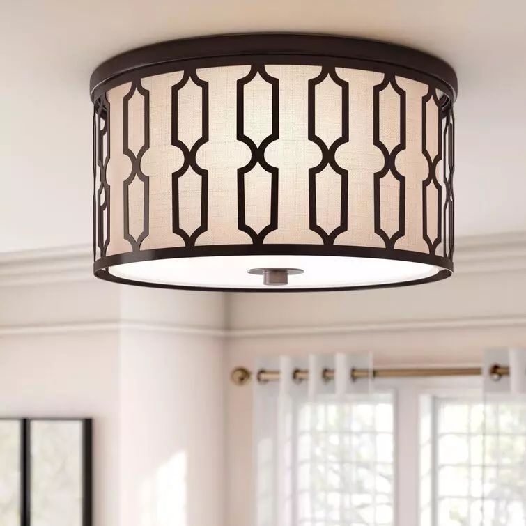 Herrman Light Drum Flush Mount - 2 Colour 3D model_0