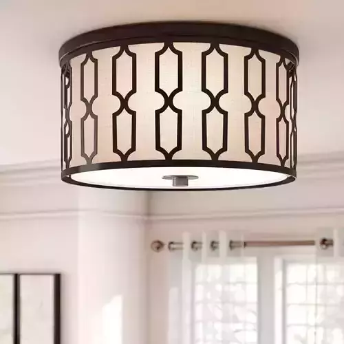 Herrman Light Drum Flush Mount - 2 Colour