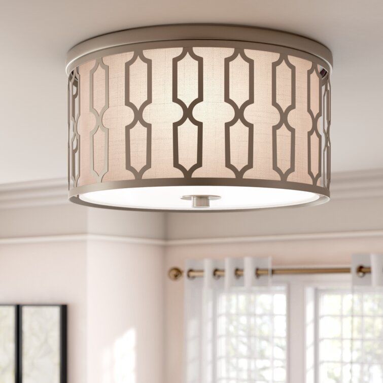 Herrman Light Drum Flush Mount - 2 Colour 3D model_1