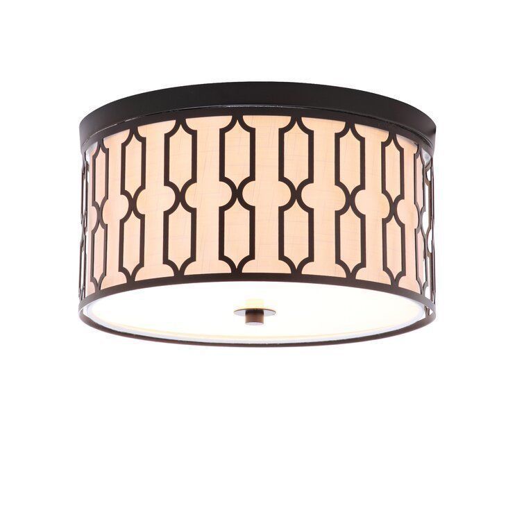 Herrman Light Drum Flush Mount - 2 Colour 3D model_5
