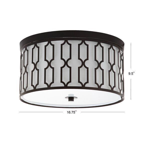Herrman Light Drum Flush Mount - 2 Colour 3D model_2
