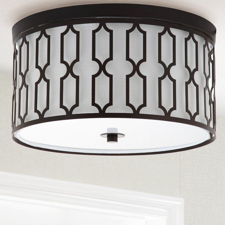 Herrman Light Drum Flush Mount - 2 Colour 3D model_9
