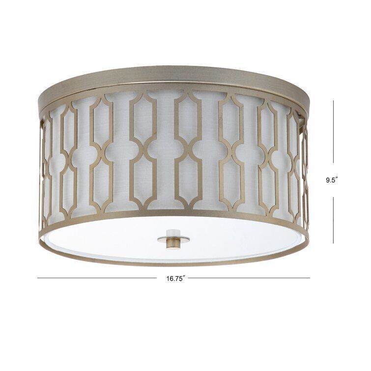 Herrman Light Drum Flush Mount - 2 Colour 3D model_3