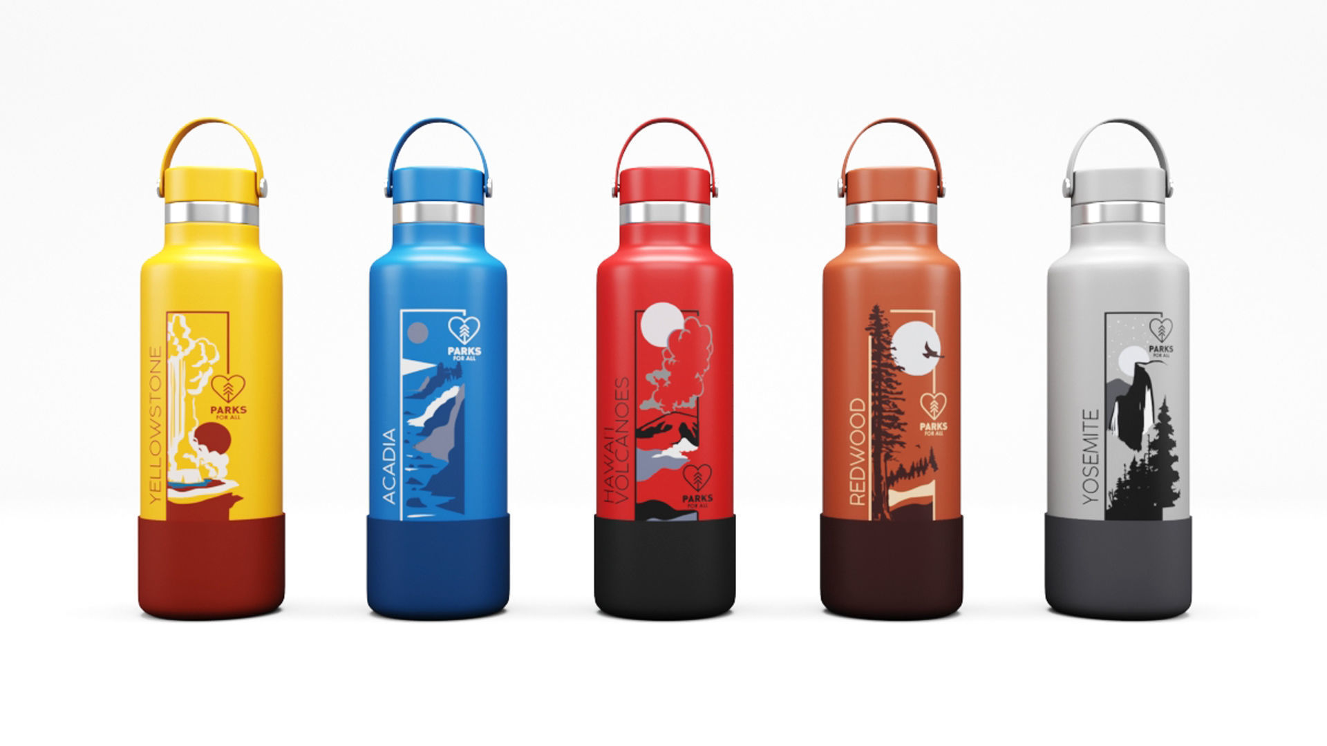 Hydro Flask 21oz National Park Foundation 3D model_1