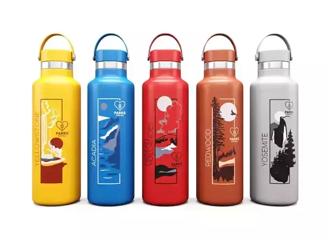 Hydro Flask 21oz National Park Foundation 3D model