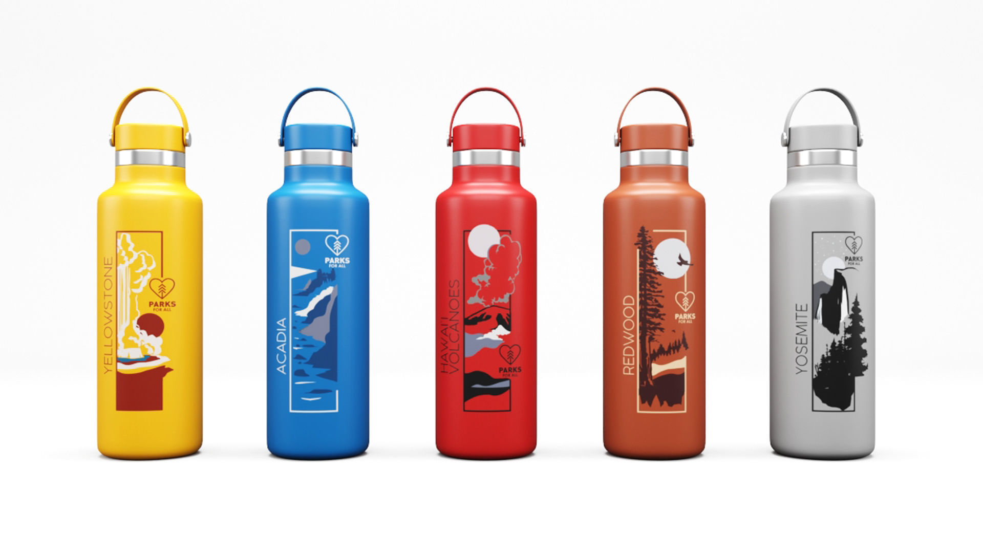 Hydro Flask 21oz National Park Foundation 3D model_2