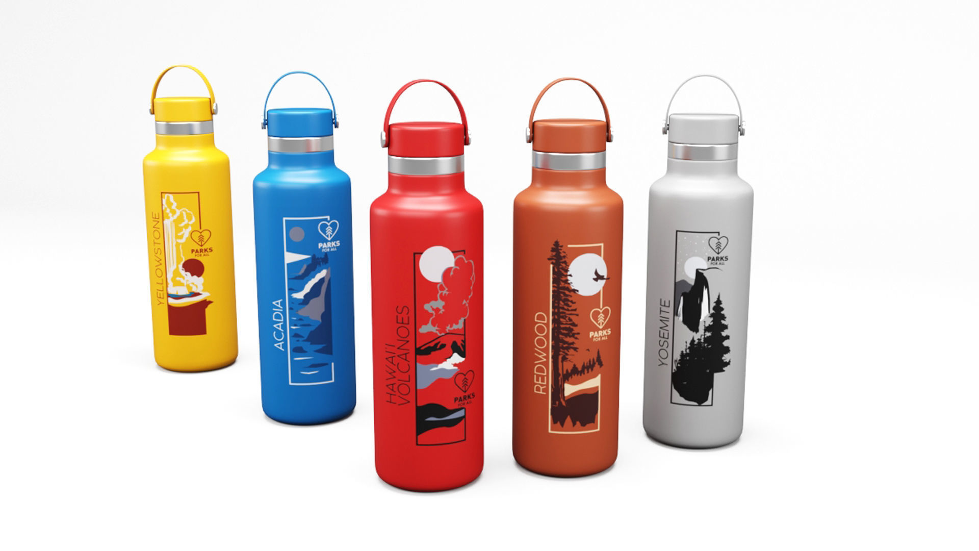 Hydro Flask 21oz National Park Foundation 3D model_3