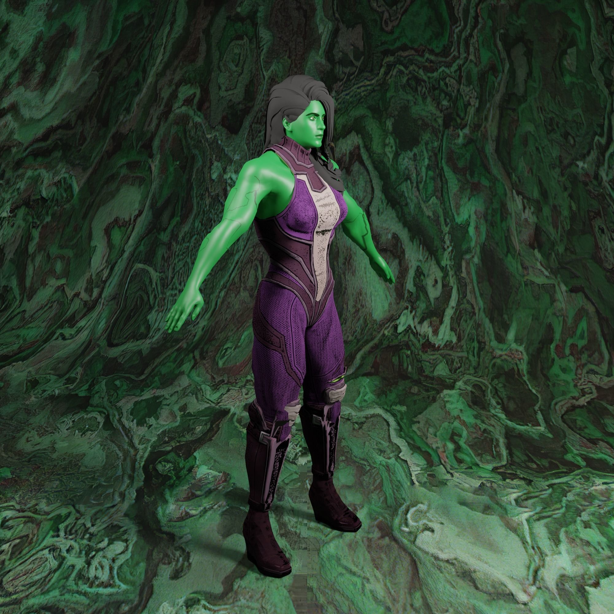 She Hulk 3D model_1
