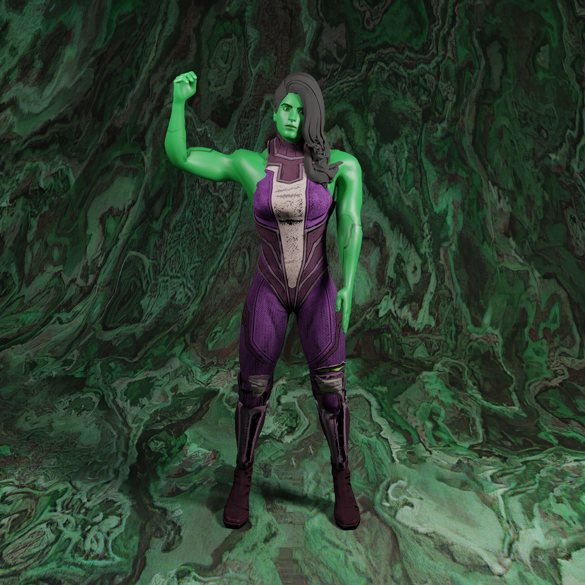 She Hulk 3D model_2