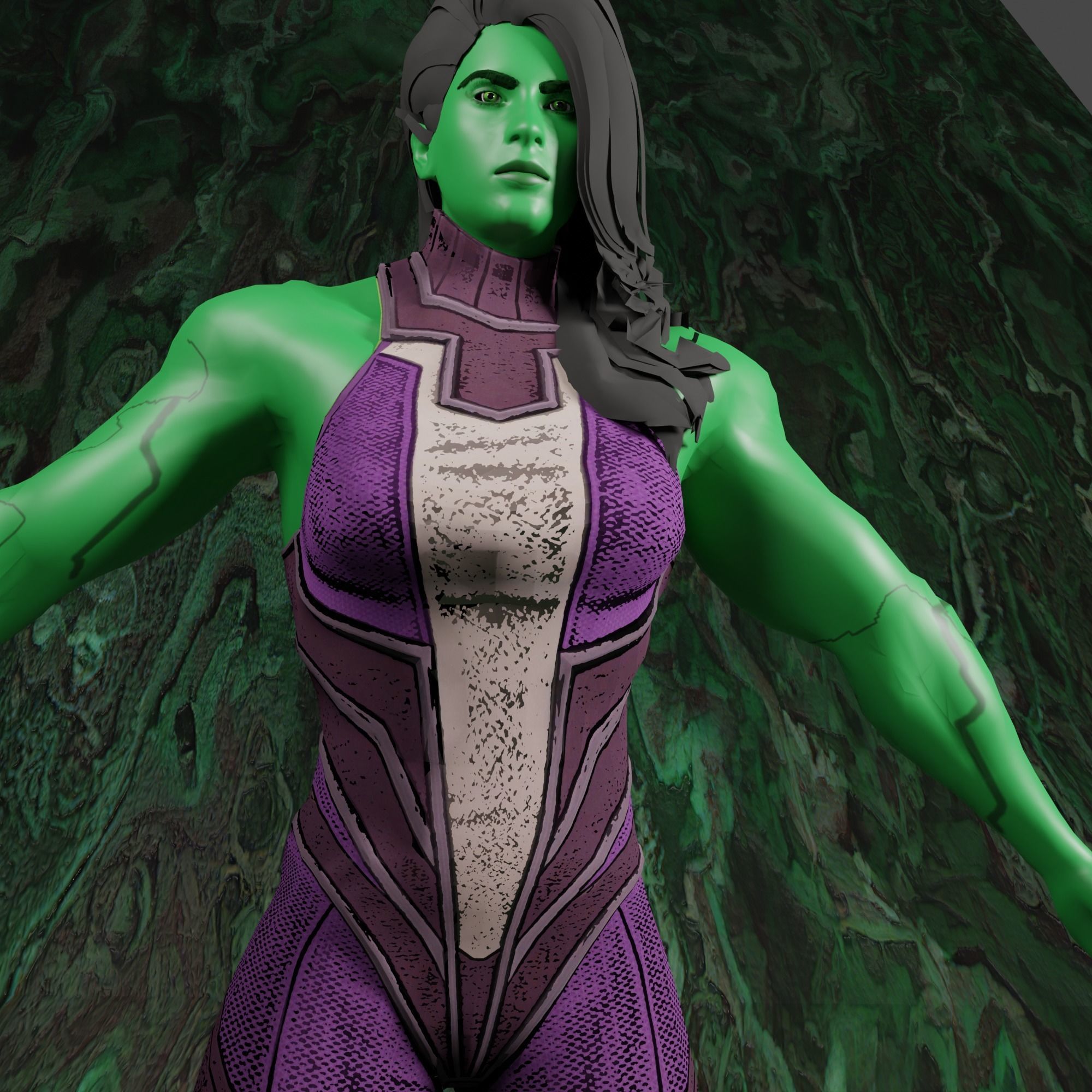 She Hulk 3D model_4