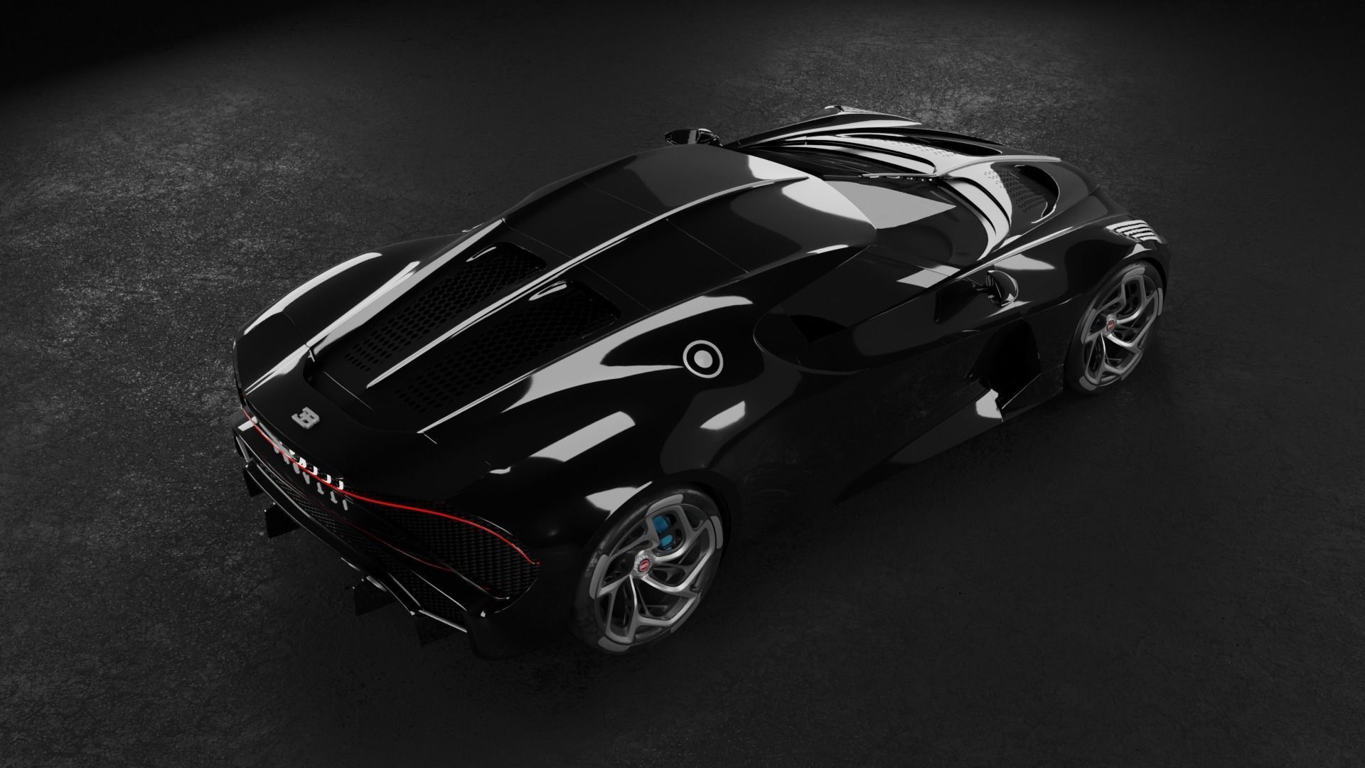 3D model Bugatti La Voiture Noire 3D model_9