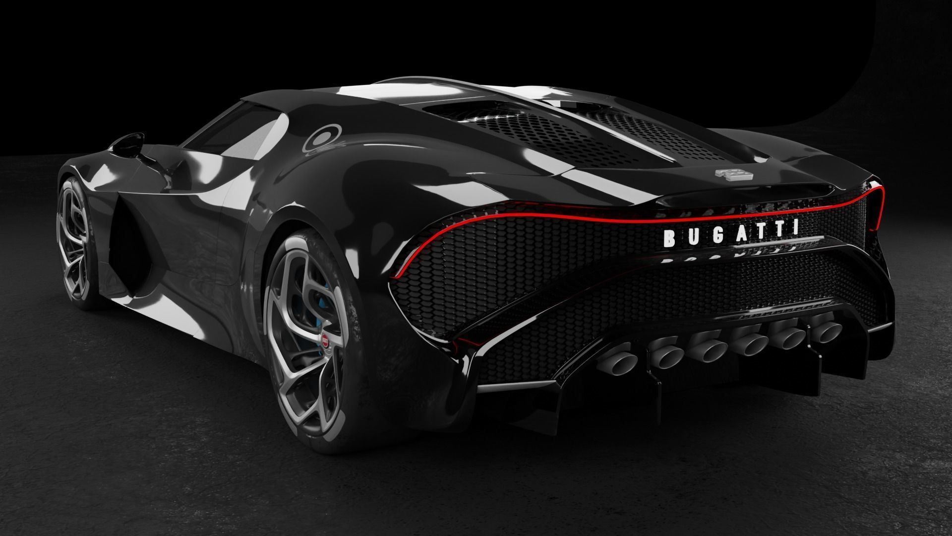 3D model Bugatti La Voiture Noire 3D model_6