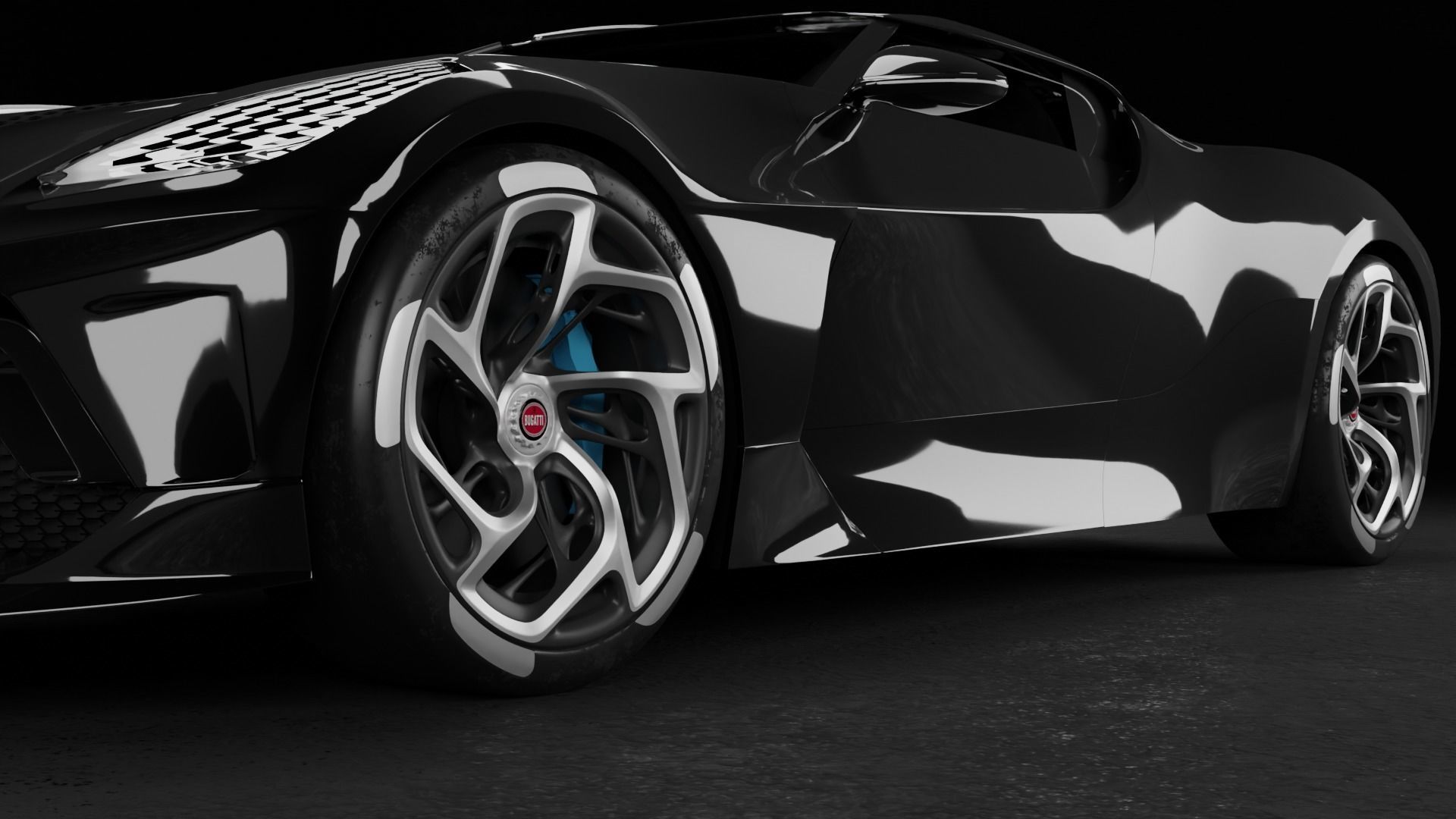 3D model Bugatti La Voiture Noire 3D model_8