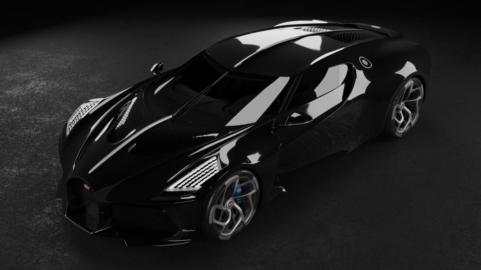 3D model Bugatti La Voiture Noire 3D model_5