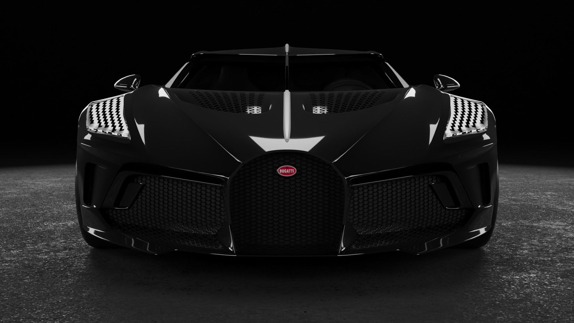 3D model Bugatti La Voiture Noire 3D model_11