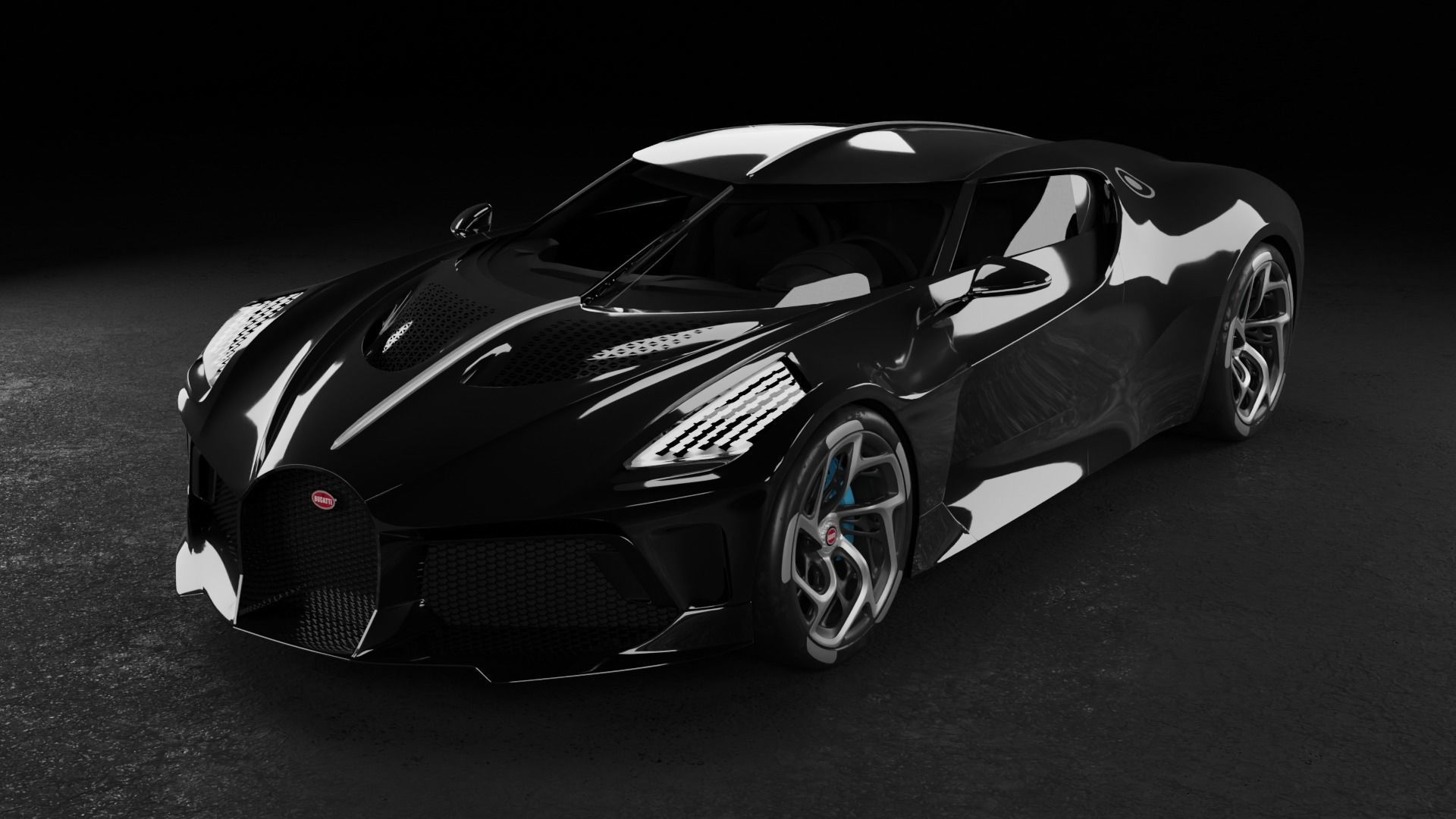 3D model Bugatti La Voiture Noire 3D model_7