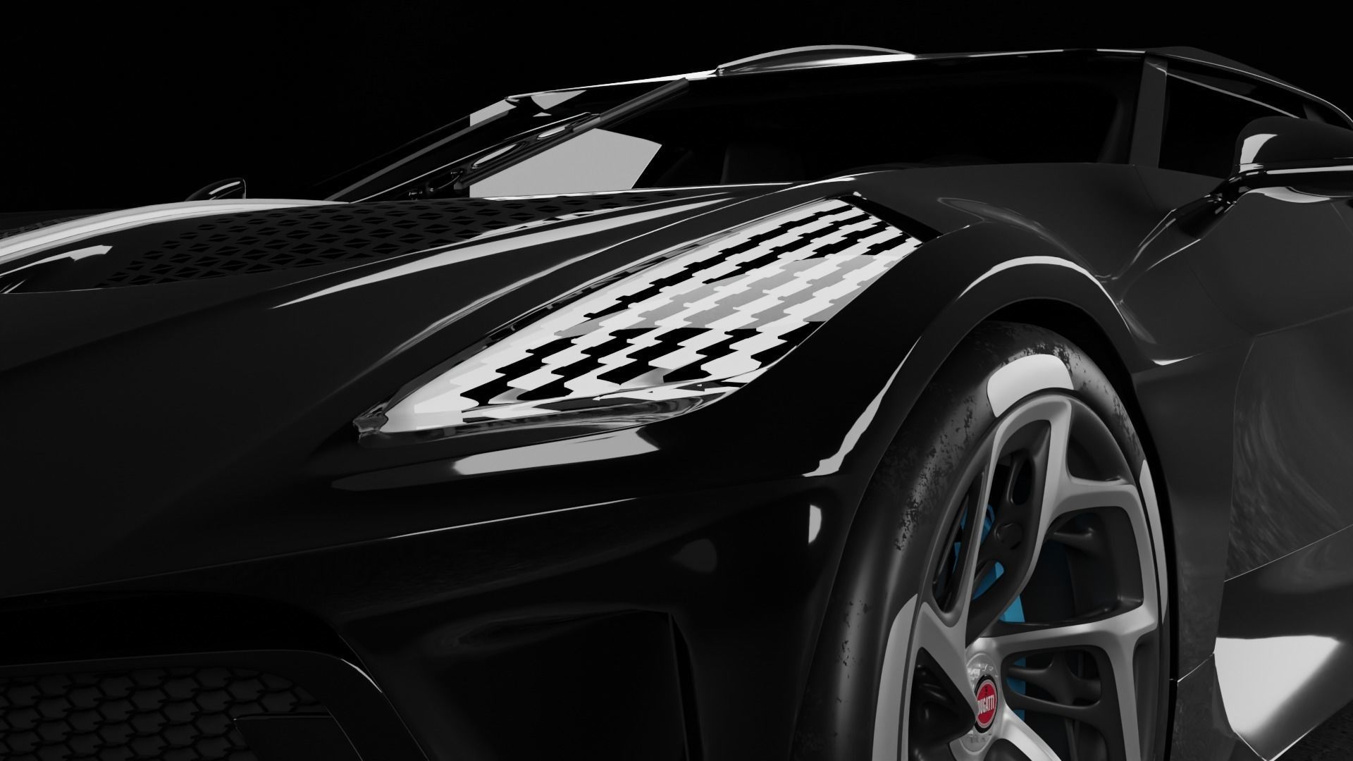 3D model Bugatti La Voiture Noire 3D model_10