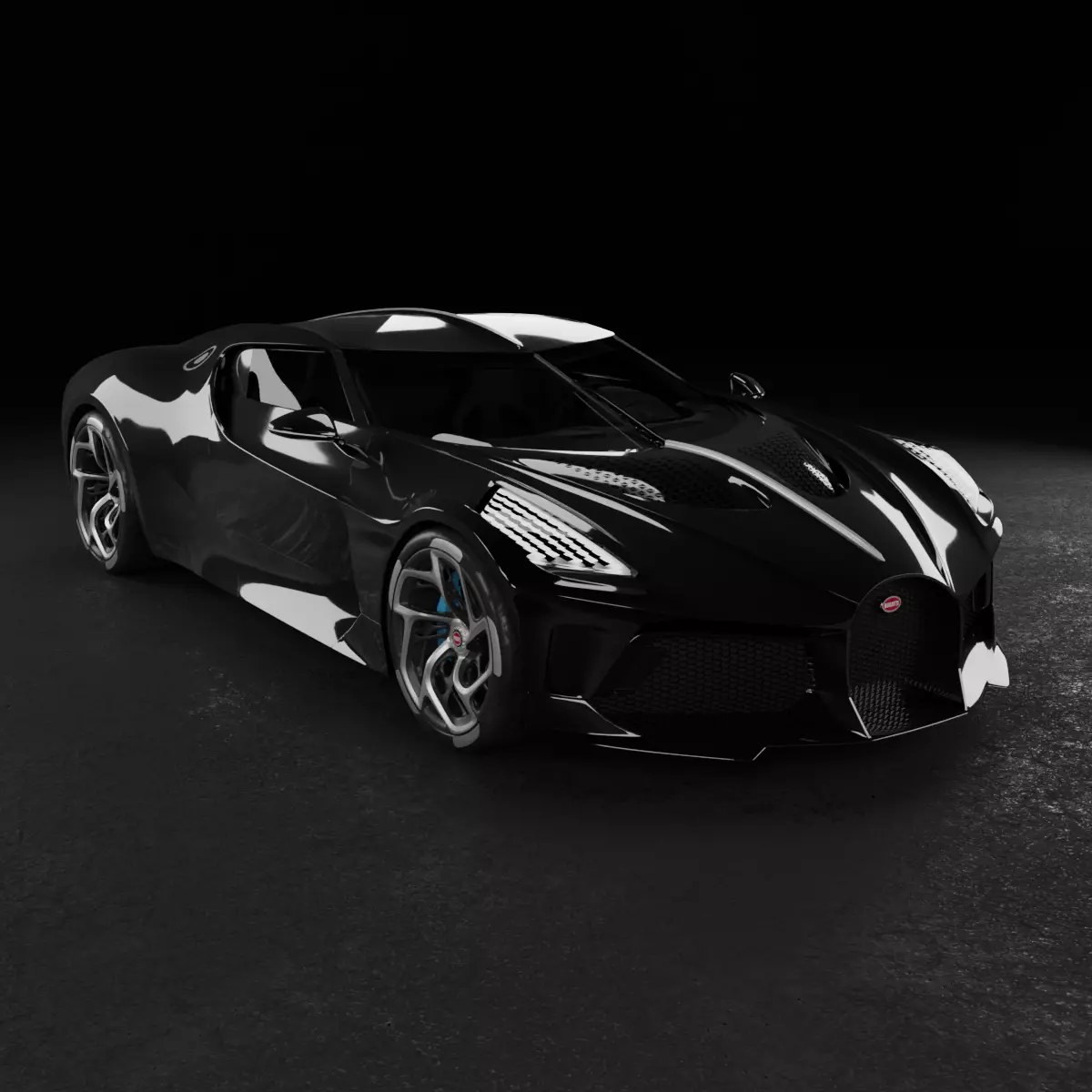 3D model Bugatti La Voiture Noire 3D model_0