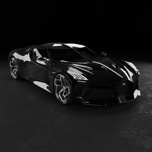 3D model Bugatti La Voiture Noire 3D model