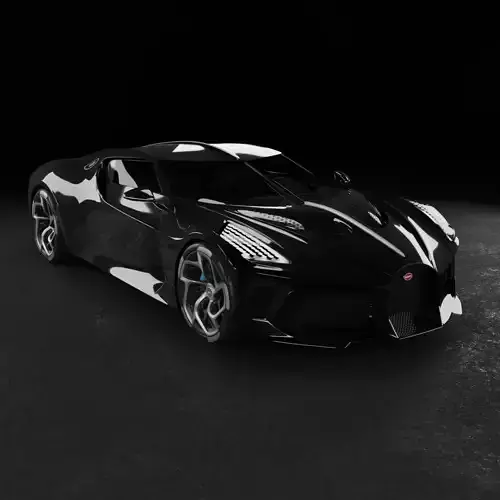 3D model Bugatti La Voiture Noire 3D model