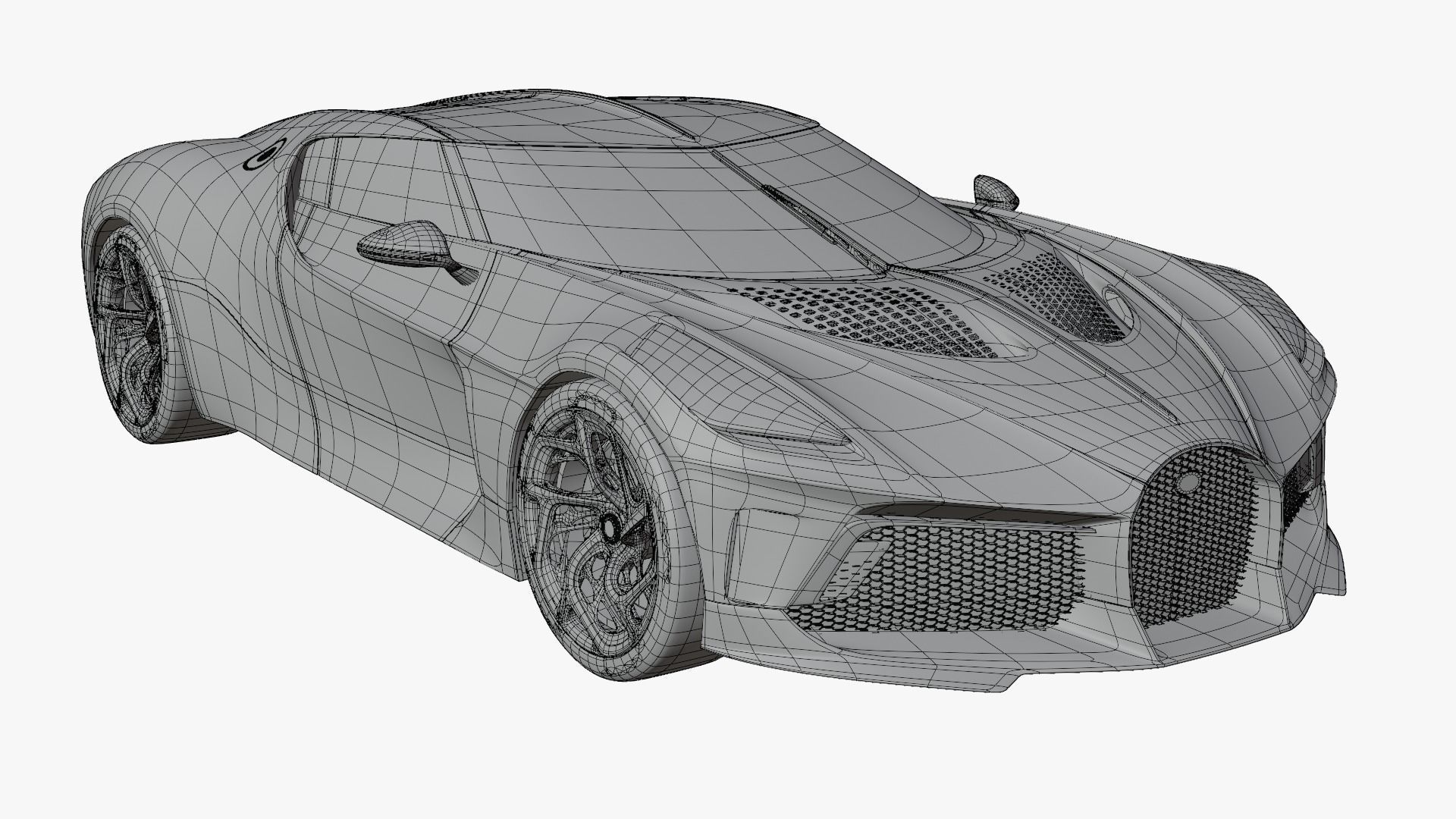 3D model Bugatti La Voiture Noire 3D model_17