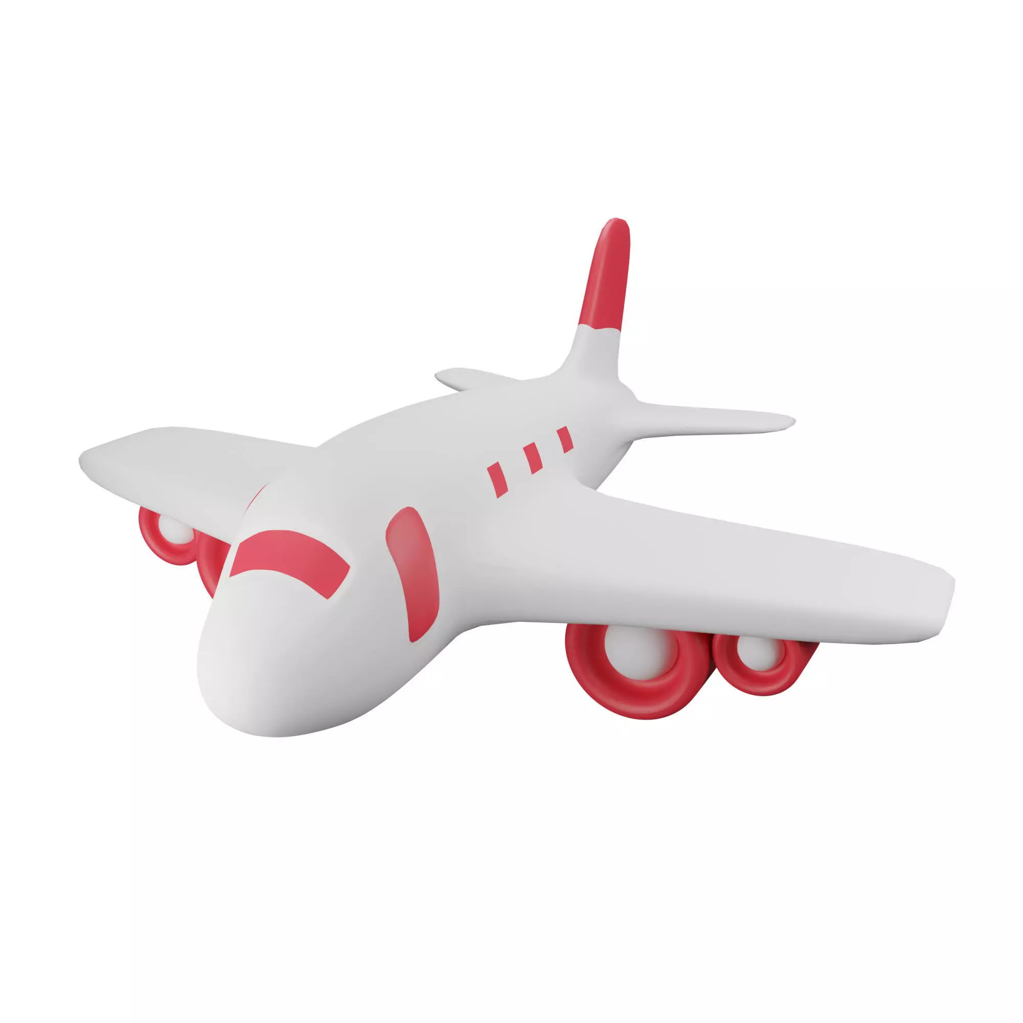 Airplane or Plane Low-poly 3D model