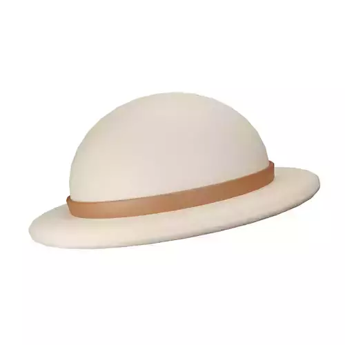 Summer Hat Low-poly 3D model