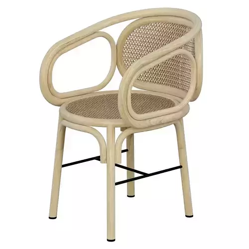 3d contour dining armchair 3d model