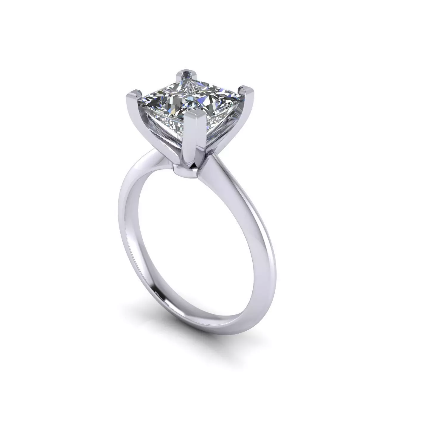 Pricess Verragio Diamond Ring 3D print model
