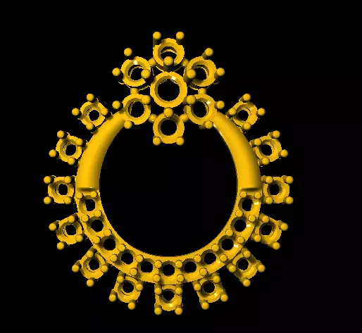 Tops earrings 3D print model