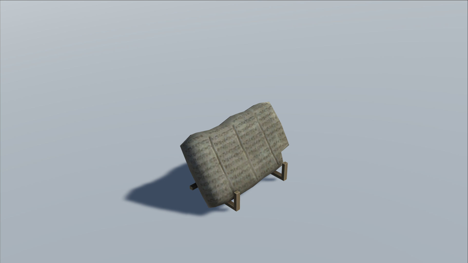 Mesopotamia Babylon Furniture Low-poly 3D model_4