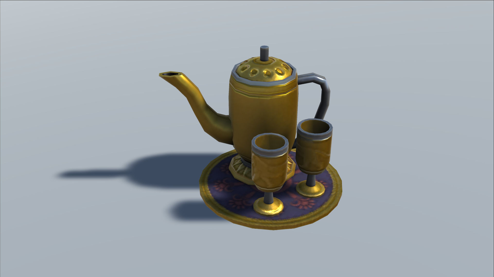 Mesopotamia Babylon Furniture Low-poly 3D model_8