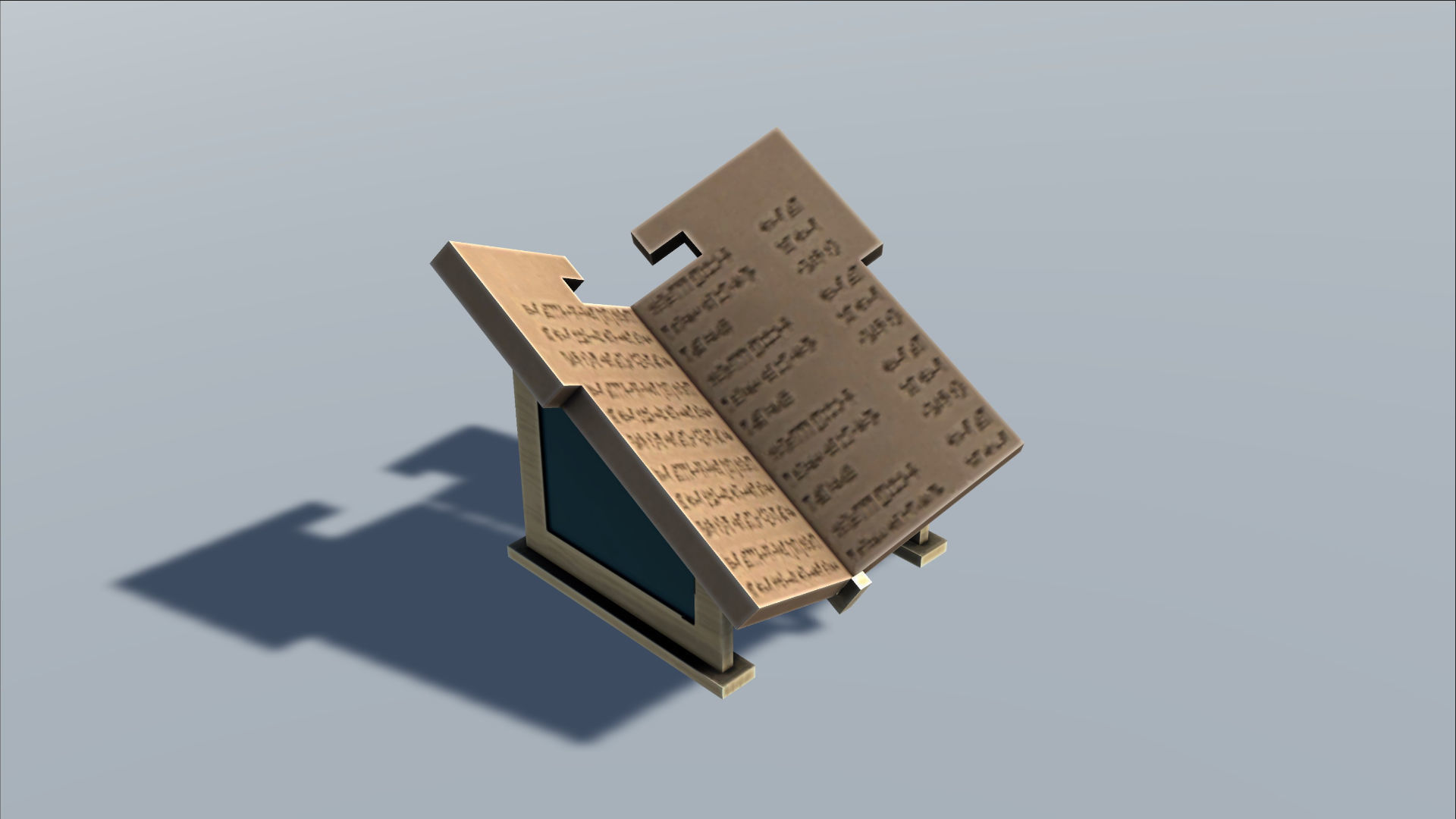 Mesopotamia Babylon Furniture Low-poly 3D model_3