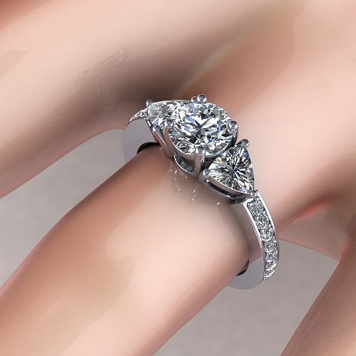 Jam Solid Love Diamond Ring 3D print model