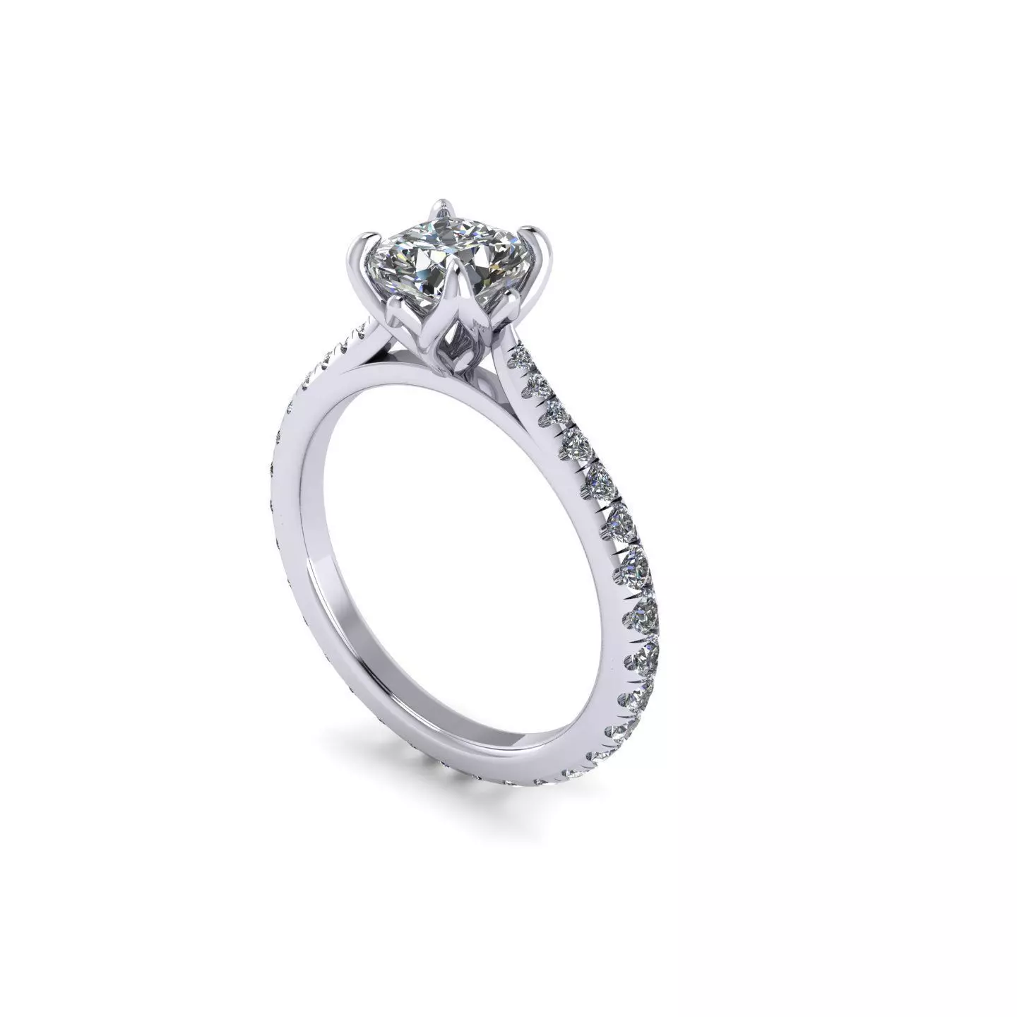 Parad Leaf Diamond Ring 3D print model