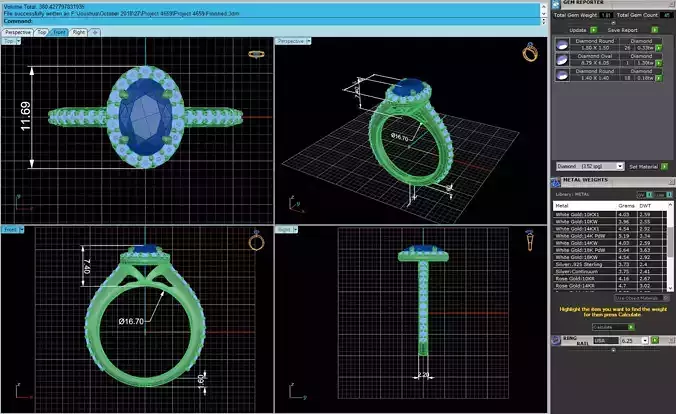  Antonio Fata Diamond Ring