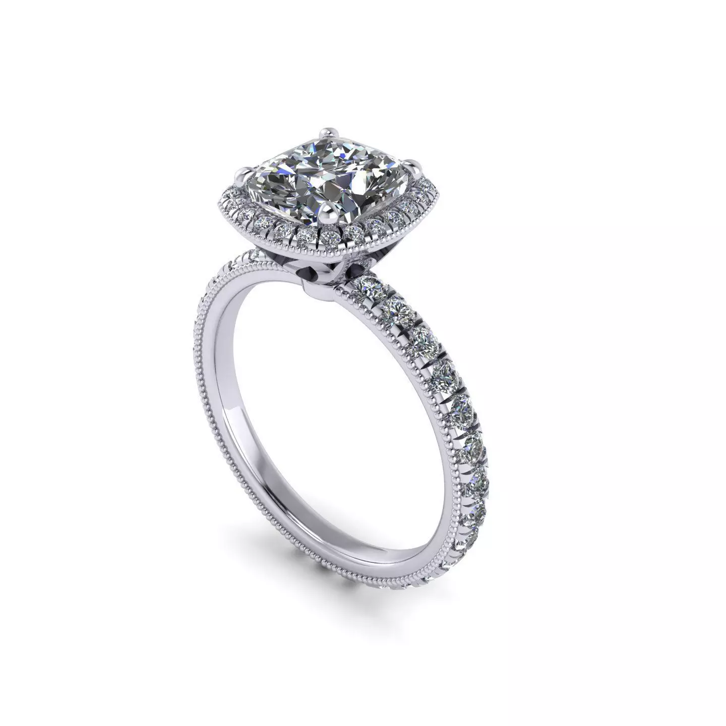 Parad Oval Cut Diamond Ring 3D print model