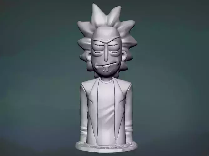 Rick bust 3D print model